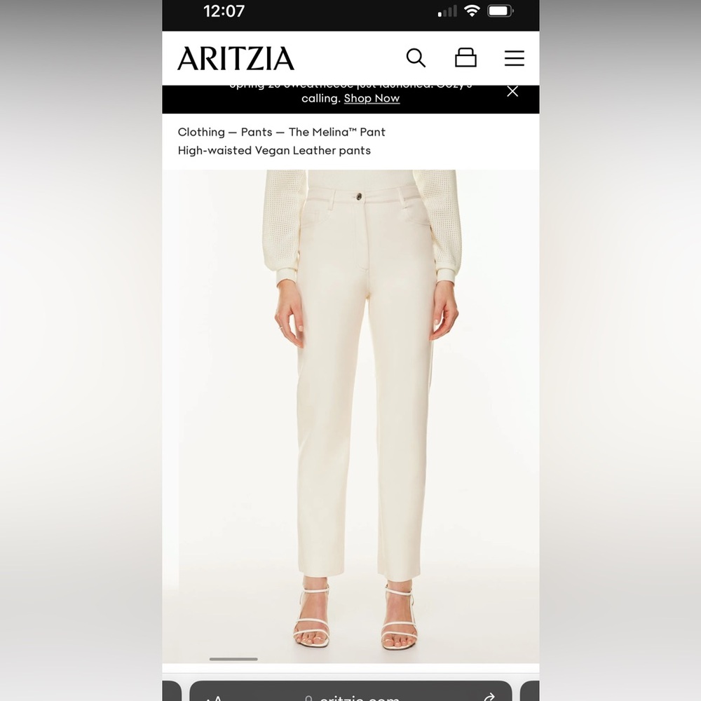 Aritiza The Melina Pant, size 2